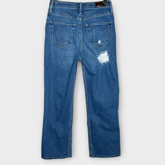 HOLLISTER ultra high rise dad jean size 26 short (3) distressed - Picture 3 of 5